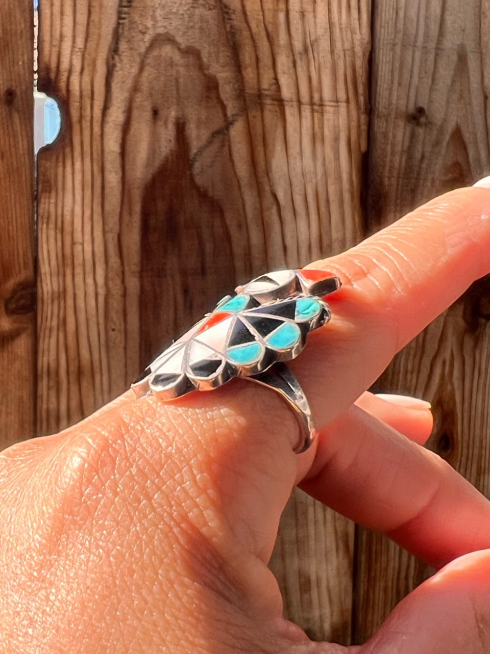 Thunderbird Inlay ring - Picture 3 of 6
